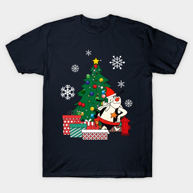 Deputy Dawg Around The Christmas Tree T-Shirt by Nova5